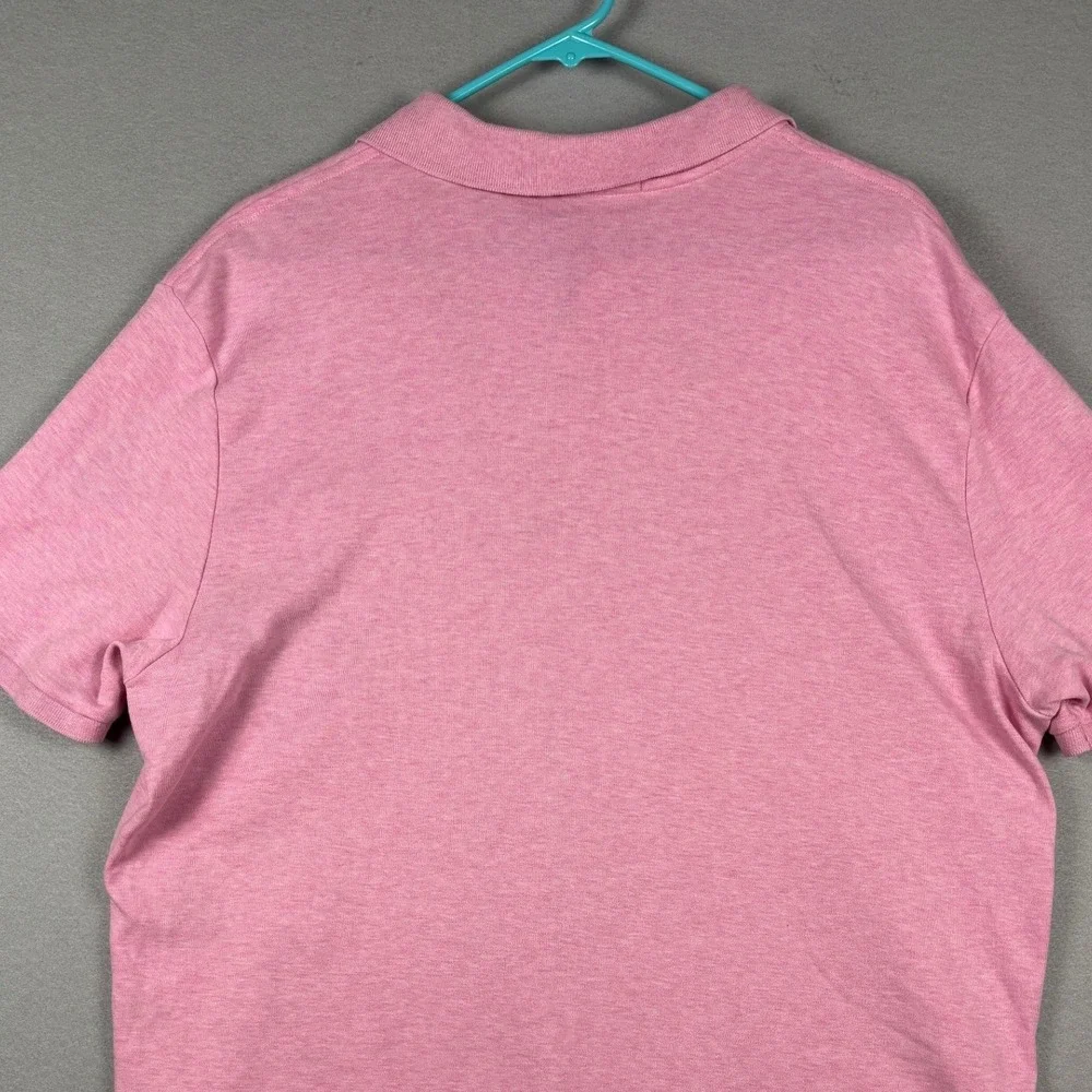 Polo Ralph Lauren Short Sleeve Polo Shirt Pony Logo XXL (Fits Like XL) Pink Mens